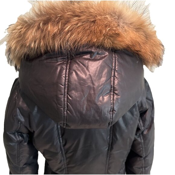 Rudsak Atelier Noir Sandra down Jacket Double Layer Zipper Real Fur Black size M - Picture 12 of 16